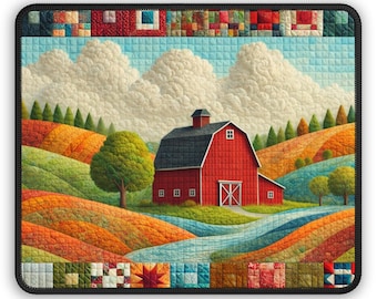 Gewatteerde landelijke muismat