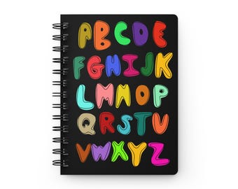 Appliqué Alphabet Spiral Bound Journal