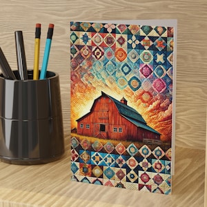 Tarjetas de felicitación Old Red Barn n.º 11