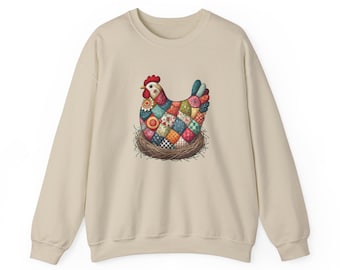 Colourful Patchwork Chicken Sweatshirt