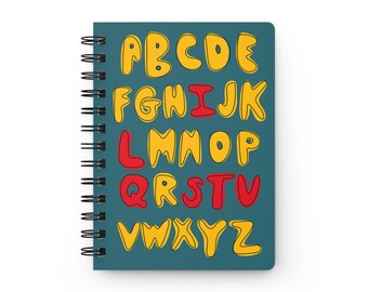 Appliqué Alphabet "QUILTS" Spiral Journal