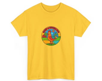 Sunrise Quilt-a-doddle doo Heavy Cotton T
