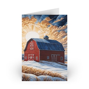 Red Barn Greeting Cards