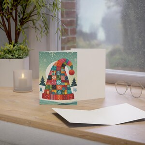 Wenskaarten patchwork wintermuts