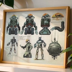 Retro Fallout Robot Print - Unique Wall Art for Sci-Fi Fans & Collectors | Vintage Style Decor
