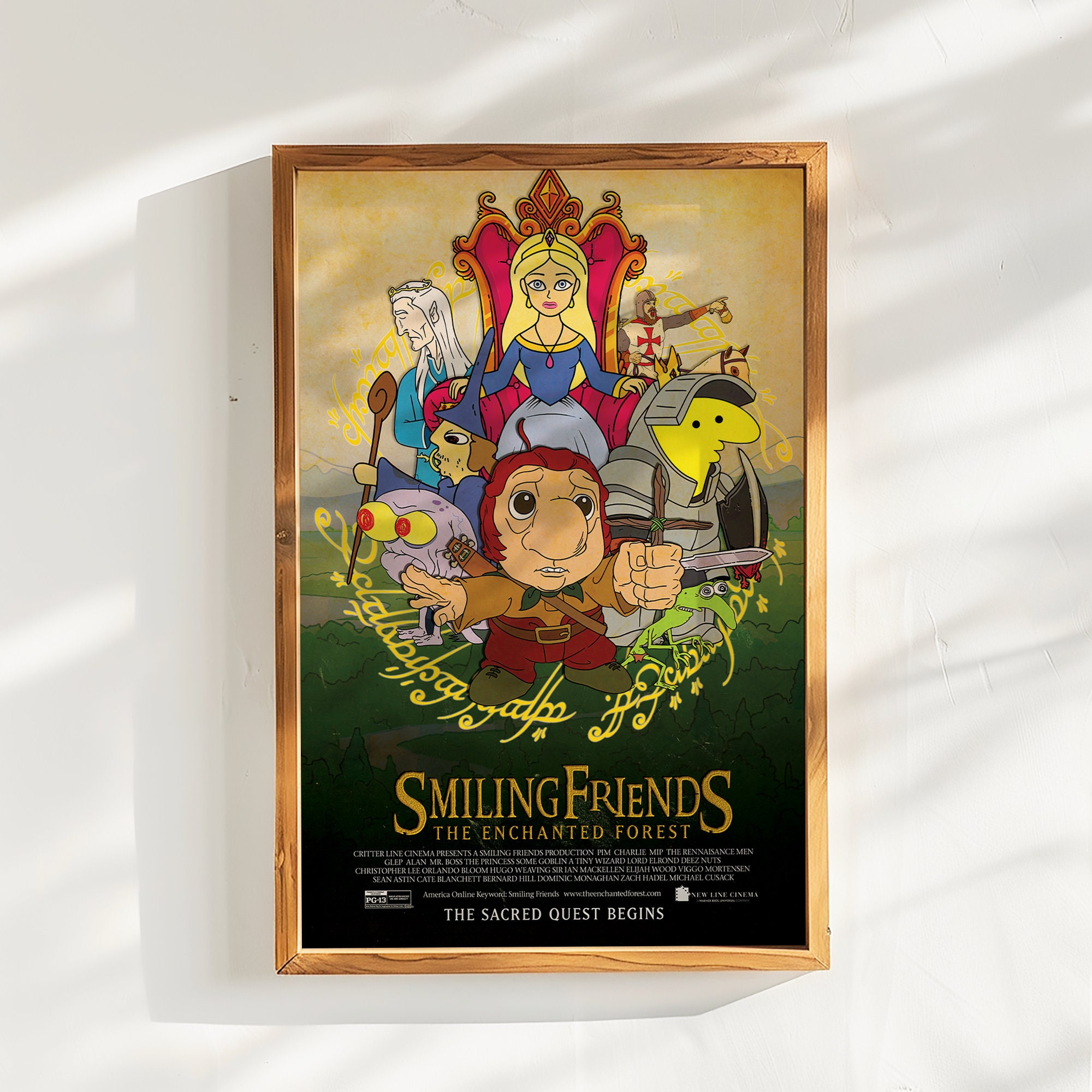 Smiling Friends 'the Enchanted Forest' Poster | 24x36 Wall Art