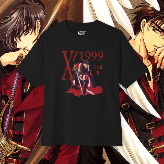 X/1999 Vintage Anime Graphic T-shirt, Unisex Oversized Boxy