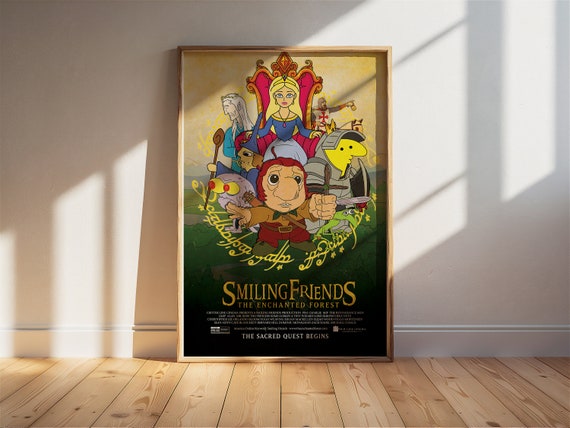 Smiling Friends 'the Enchanted Forest' Poster | 24x36 Wall Art