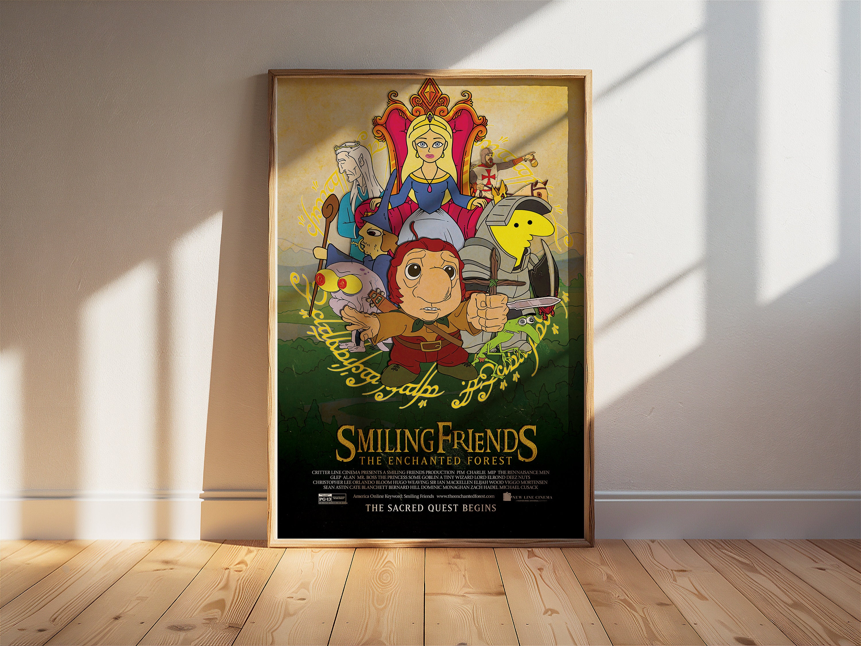 Smiling Friends 'the Enchanted Forest' Poster | 24x36 Wall Art