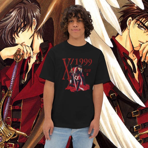 X/1999 Vintage Anime Graphic T-shirt, Unisex Oversized Boxy