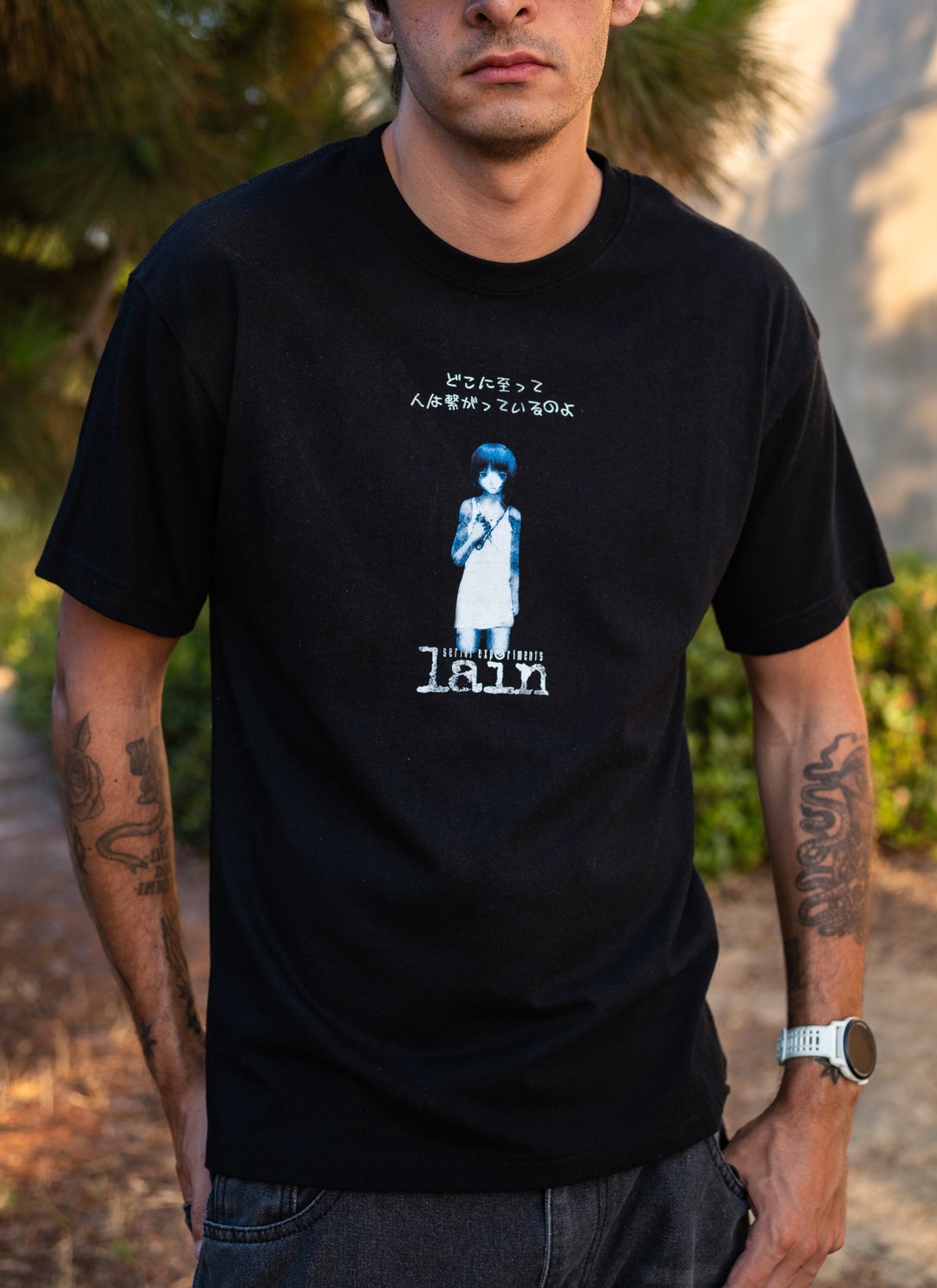 Serial Experiments Lain Vintage T-shirt | 90s Anime Y2K Graphic