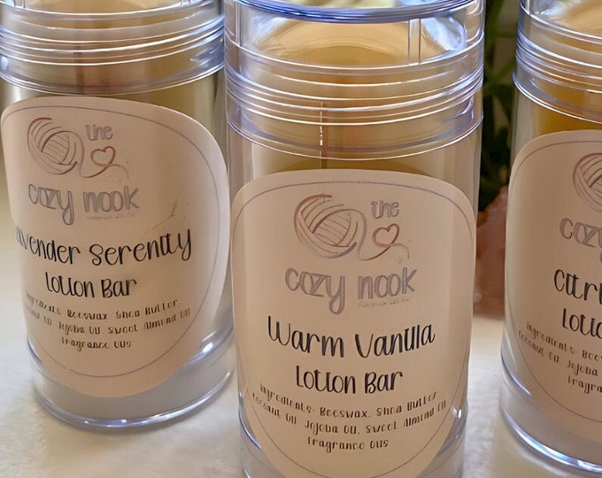Lotion Sticks | Solid Lotion Bar Tubes | Natural Beeswax Lotion | Shea Butter Lotion Stick | Self Care Gifts