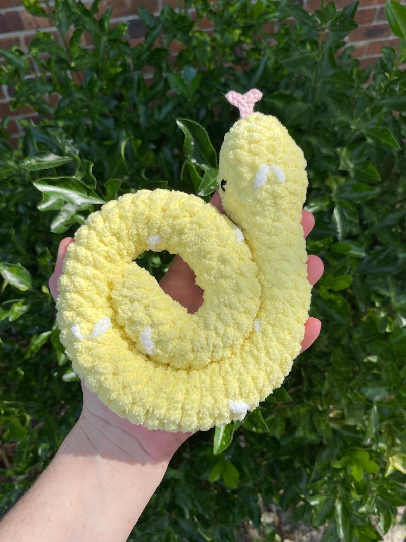 Snake Plushies | Year of the Snake | Crochet Amigurumi | Animal Plushies | Chinese Zodiac | Lunar New Year Snake Plush image 10