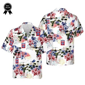 US Army Paratroopers With The 82nd Airborne Division 4th Of July Hawaiian Shirt