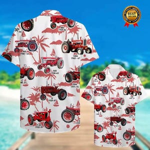 HAPPY BAY Men's Hawaiian Shirt Luau Beach Shirts Casual Button Down Short Sleeve Dress Shirts For Men Xl Hibiscus Leaves Blue