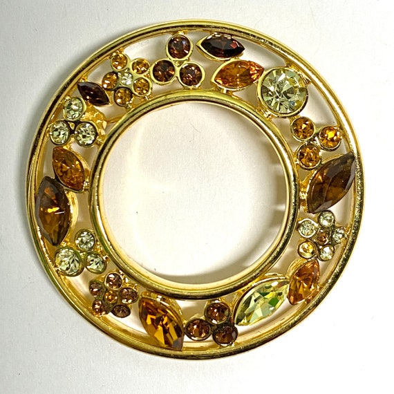 Vintage Autumnal Brooch - image 2