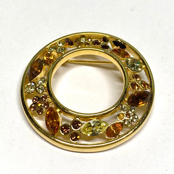 Vintage Autumnal Brooch - image 1