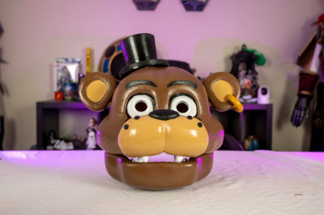 Wearable 3D Printed Five Nights at Freddy’s Freddy Cosplay Helmet ...