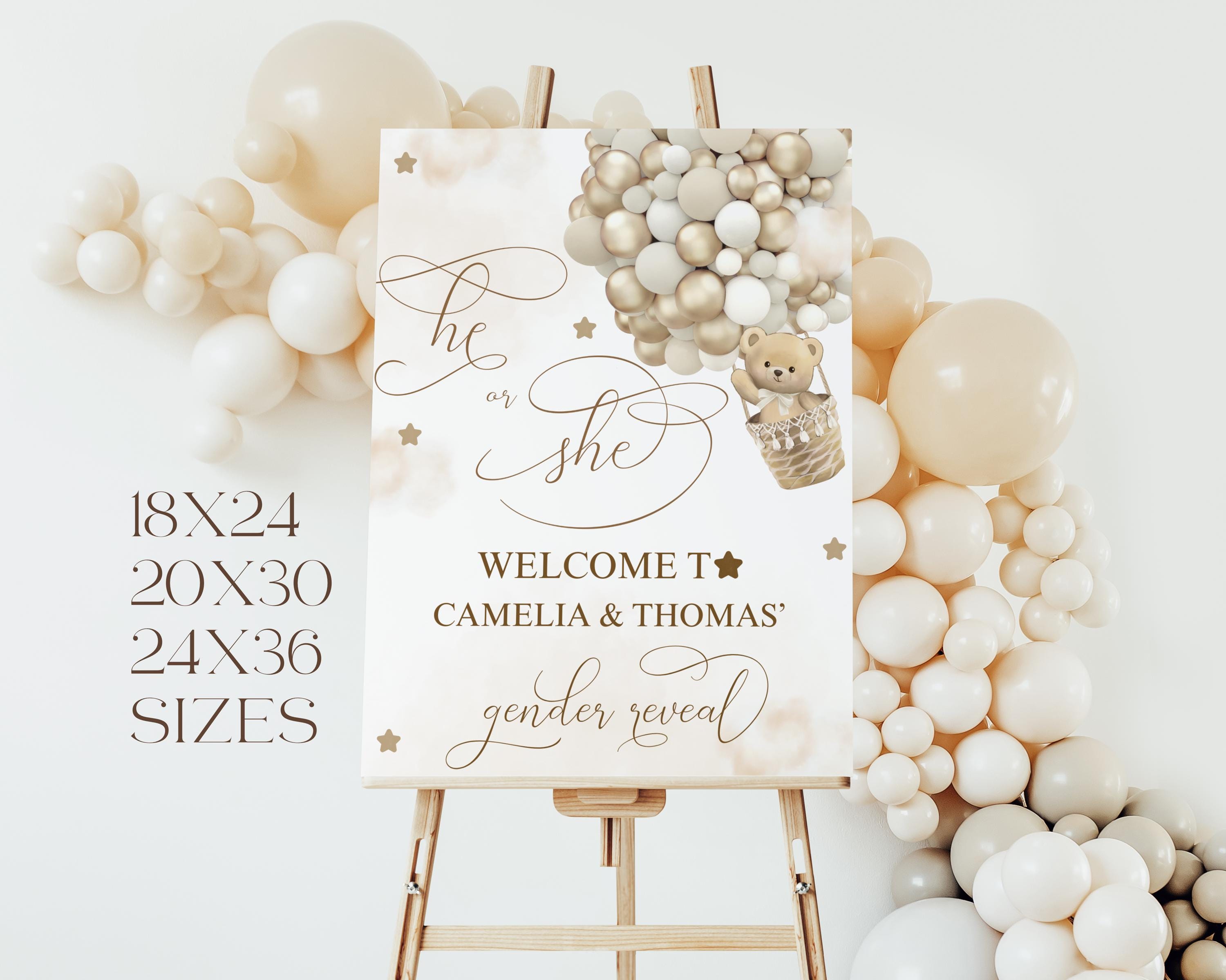 Welkomstbanner Baby's, Voorgemonteerd Bos Babyshower