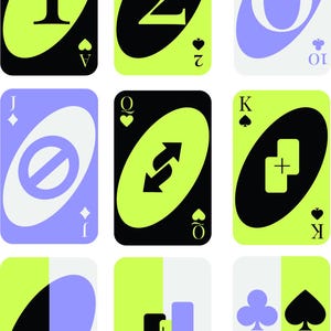 Carte da gioco stampabili. File per carte da gioco da stampare e ritagliare. 113 carte da gioco senza scatola