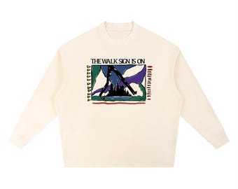 The Walk Sign Is On Graphic Knit Sweatshirt – Urbanist Street Style Crewneck
