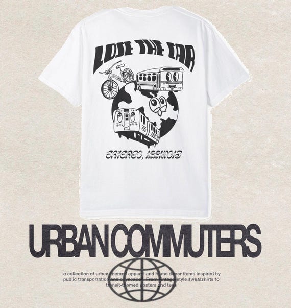 Lose the Car - Urban Communters T-shirt, Comfort Colors Tee, Unisex Tee, Street Style Shirt, Cycling Shirt, Transit Gift