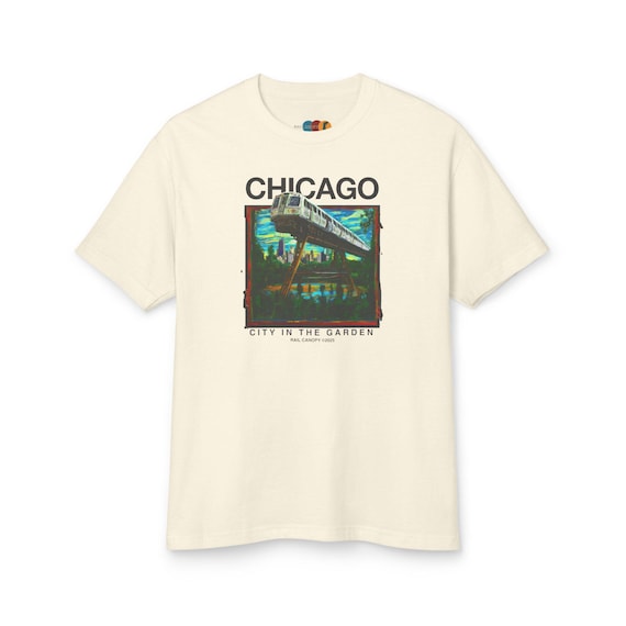 Chicago City in the Garden Tee, Illinois Travel Shirt, Windy City Botanical Garden Top, Nature Lover Gift, Midwestern Urban T-Shirt, Men