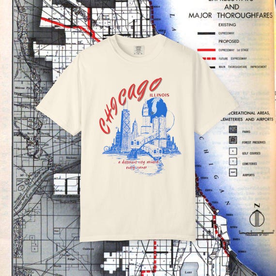 Chicago Architecture Unisex T-shirt, Vintage Cityscape Tee, Summer Shirt, Urban Exploration Top, City Lover Gift