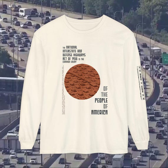 Transit Activist Long Sleeve T-Shirt, Protest Clothing, Environmental Awareness Shirt, Urban Movement Apparel, Anti-Car Top, Unisex