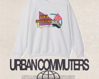 1992 Transit Sweatshirt Unisex (Public Transportation Crewneck, Vintage, Commuter Apparel)