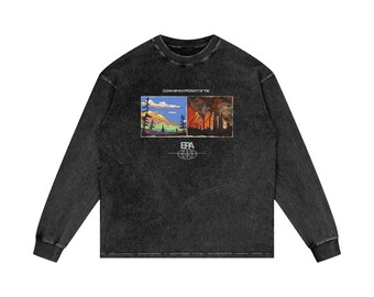 Clean Air is a Product of EPA – Acid Wash Long Sleeve T-Shirt, Environmental Activist