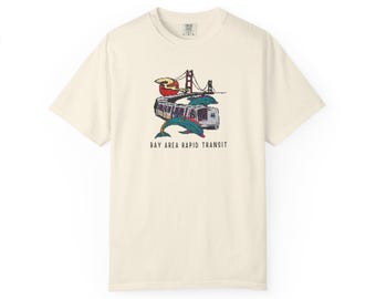 Bay Area Transit T-Shirt, Retro 90s Pixelated Graphic Tee
