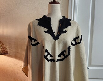 Poncho in lana vintage Anthony Mark (R1)