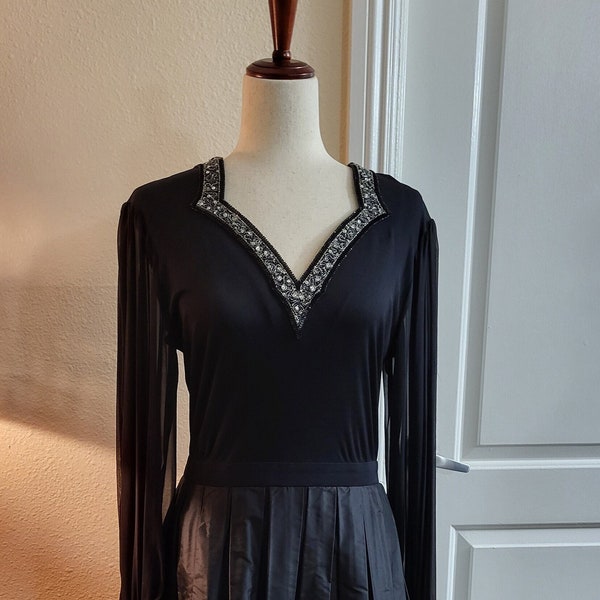 Averardo Bessi 100% Silk Sequin & Beaded Dress (R1)