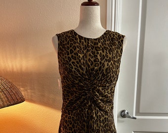 Robe vintage femme Taylor à imprimé léopard (R2)