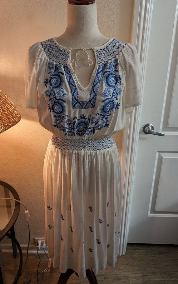 Made for Impulse Vintage Embroidered Dress (R6)