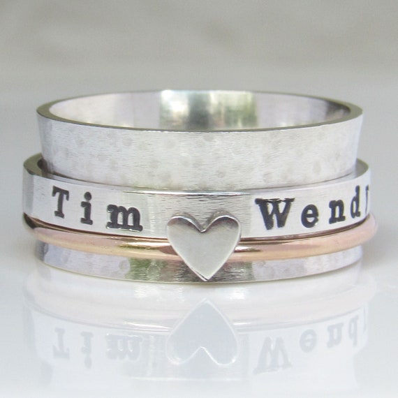 Personalized spinner deals ring sale