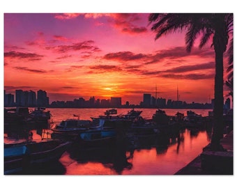 Hafenromantik: Ein Prachtvoller Sonnenuntergang