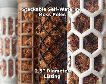 Stackable Moss Pole - Self Watering - 2.5" Diameter