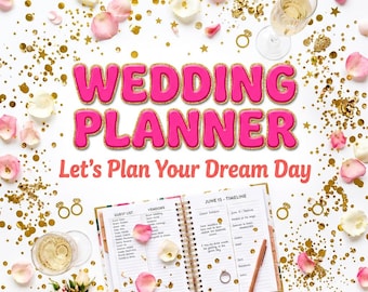 Foglio di calcolo per la pianificazione del matrimonio / Lista di controllo del budget, Organizzatore (Download digitale)