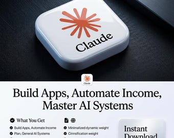 Guía de Claude Code para principiantes / Libro electrónico de programación de IA / Crea aplicaciones y automatizaciones / Negocios con IA sin código / Gana dinero con IA / Descarga digital