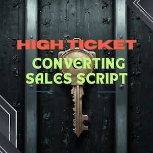 High Ticket Sales Scripts & Email Templates Bundle, Sales Page Copy, Sales Funnel Workbook, Seller Guide FREE ADDITIONAL eBOOKS INCLUDED