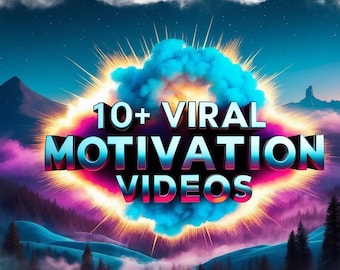 Video motivazionali virali, sfondi modificabili con Canva (download digitale)