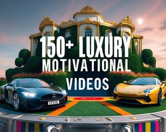Oltre 150 video motivazionali di lusso – Modificabili con Canva, in HD (download digitale)