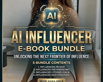 Pacchetto di e-book AI Influencer – Padronanza dell'e-commerce, Creazione di contenuti (Download digitale)
