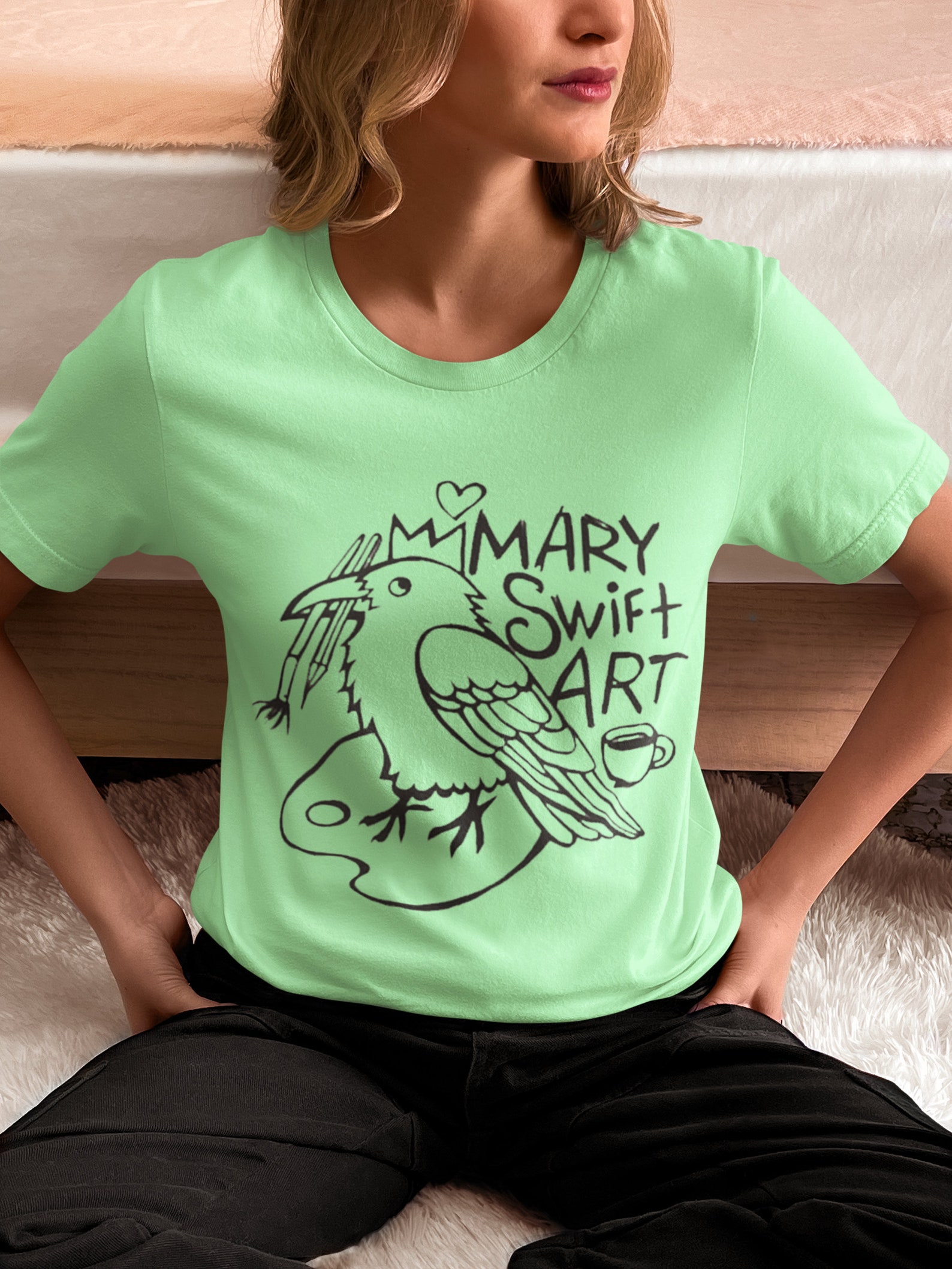 Mary Swift Art Graphic Unisex Sweatshirt Meme Shirt, Cartoon Graphic