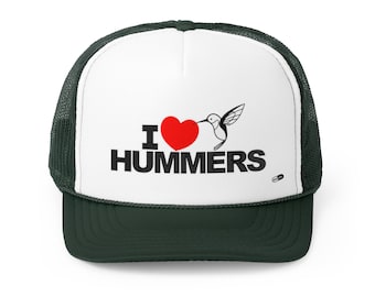 Ik houd van Hummers | Originele cartoonafbeelding | Kolibries - Truckerpetten
