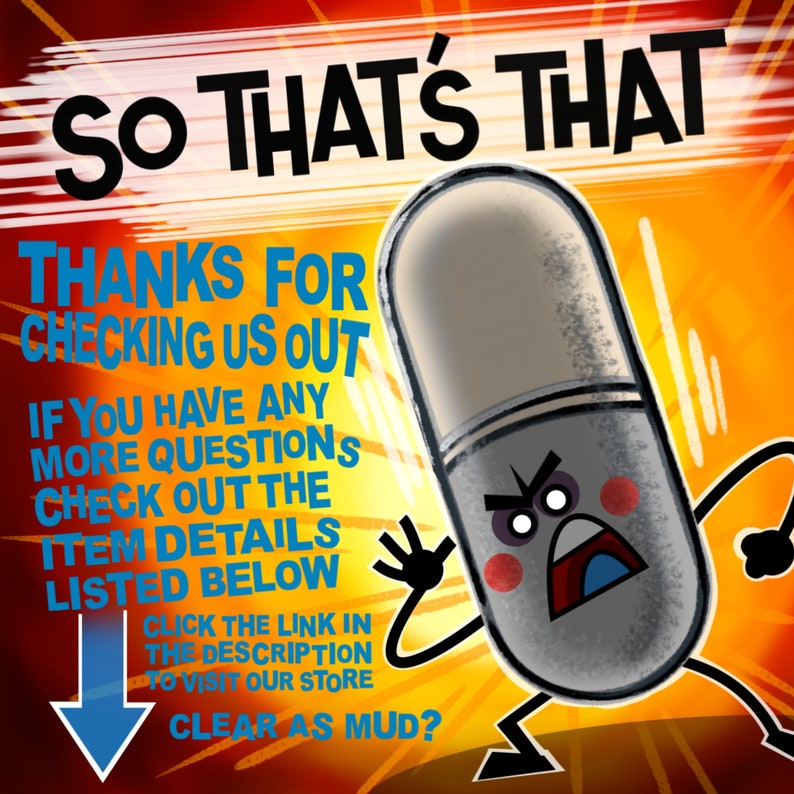 CRACKERS Framed Cartoon Art Print, Oddball, Weird, Skeleton, Robot