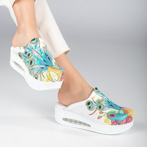 Scarpe Comfort Nere Da Donna Con Strass E Zeppa P Soft