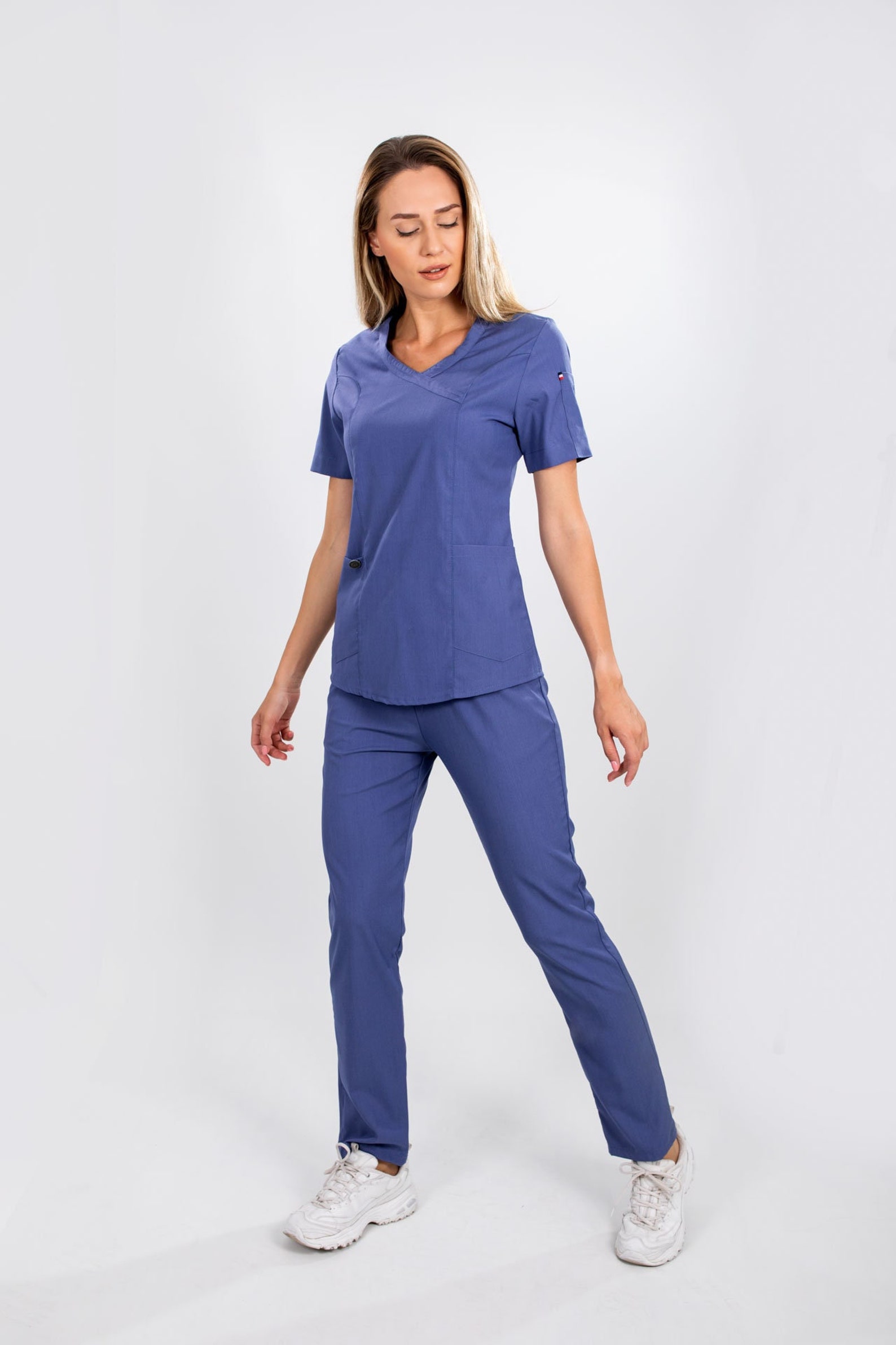 Woman Nurse Scrubs Set Slim Fit,nurse Dress,nurse Gift,doctor Uniform ...